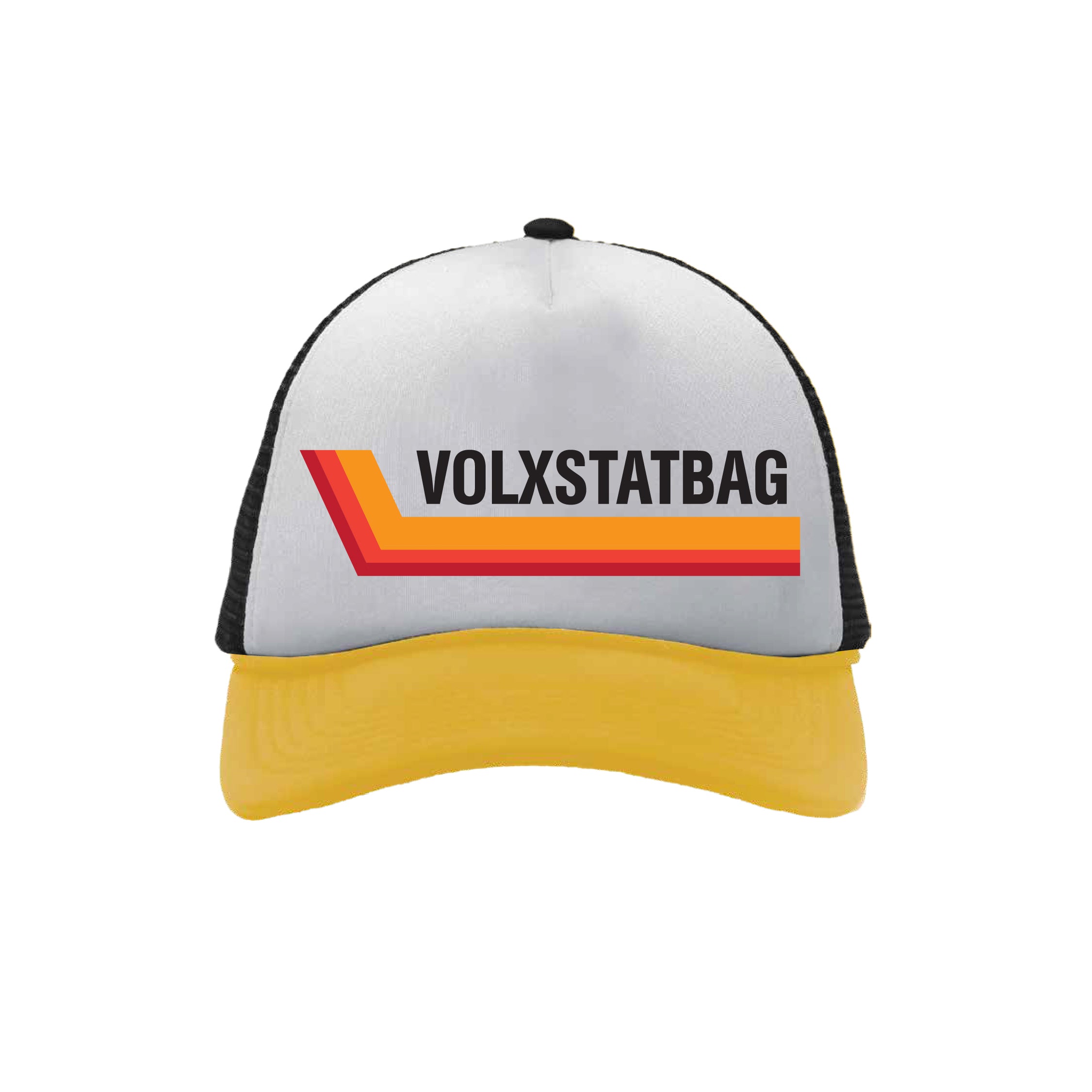 VOLX X STATBAG Trucker Black White Yellow